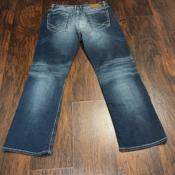BKE Denim Tyler Straight Men's Blue Jeans Y2K Vintage Size 34R - Picture 12 of 14